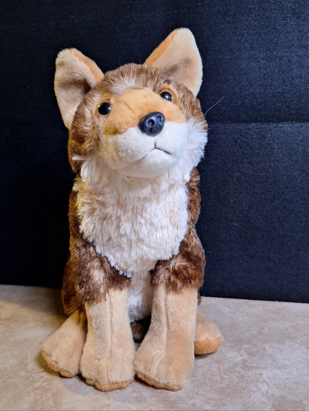 Wild Republic Cuddlekins #12235 Plush Coyote 12" Pointed Ears Bushy Tail 2017